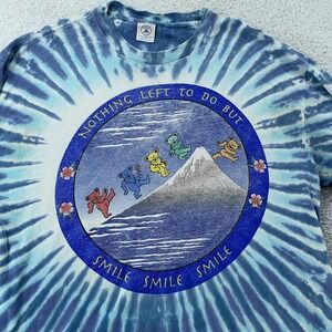 Vintage Grateful Dead Smile T-Shirt XL Tie Dye Long Sleeve Dancing Bears Rock